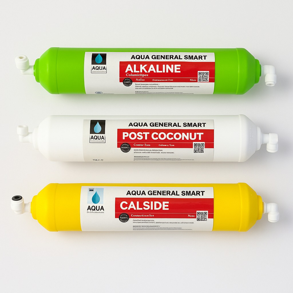 Aqua General Smart 3-Stage Filter Set (Post Carbon – Calcite – Alkaline)