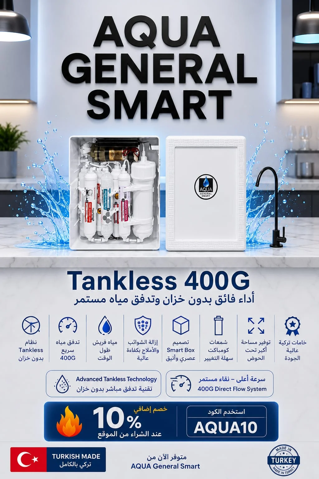 💧 Aqua General Smart – Tankless 400G